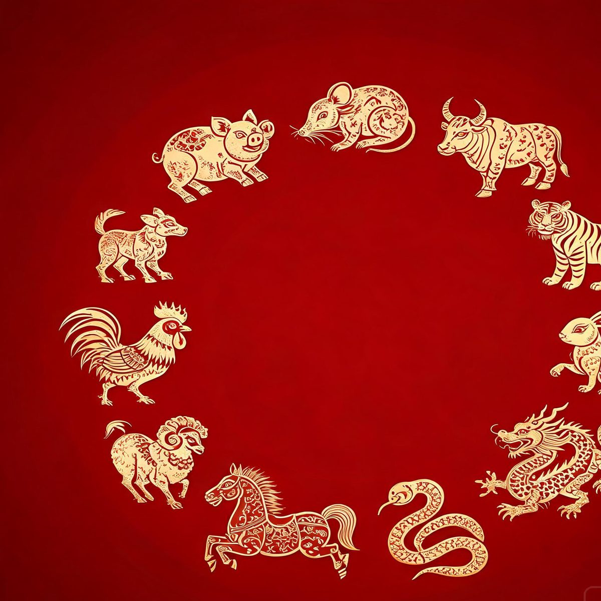 12 Chinese Zodiac Animals