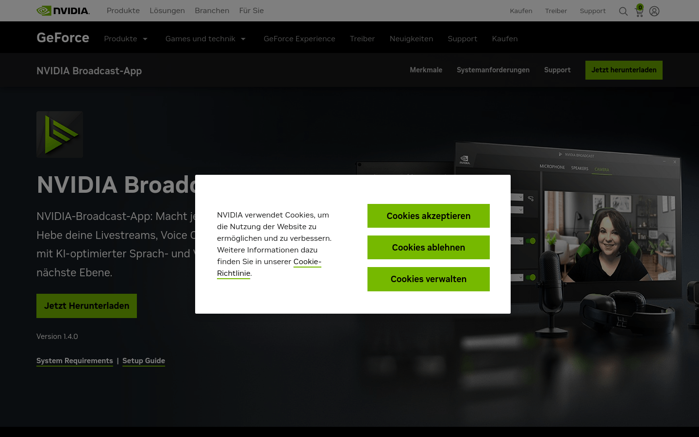 NVIDIA Broadcast App-龙跃AI