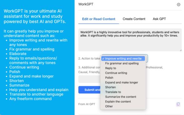 WorkGPT – Your Ultimate AI GPT for Work插图