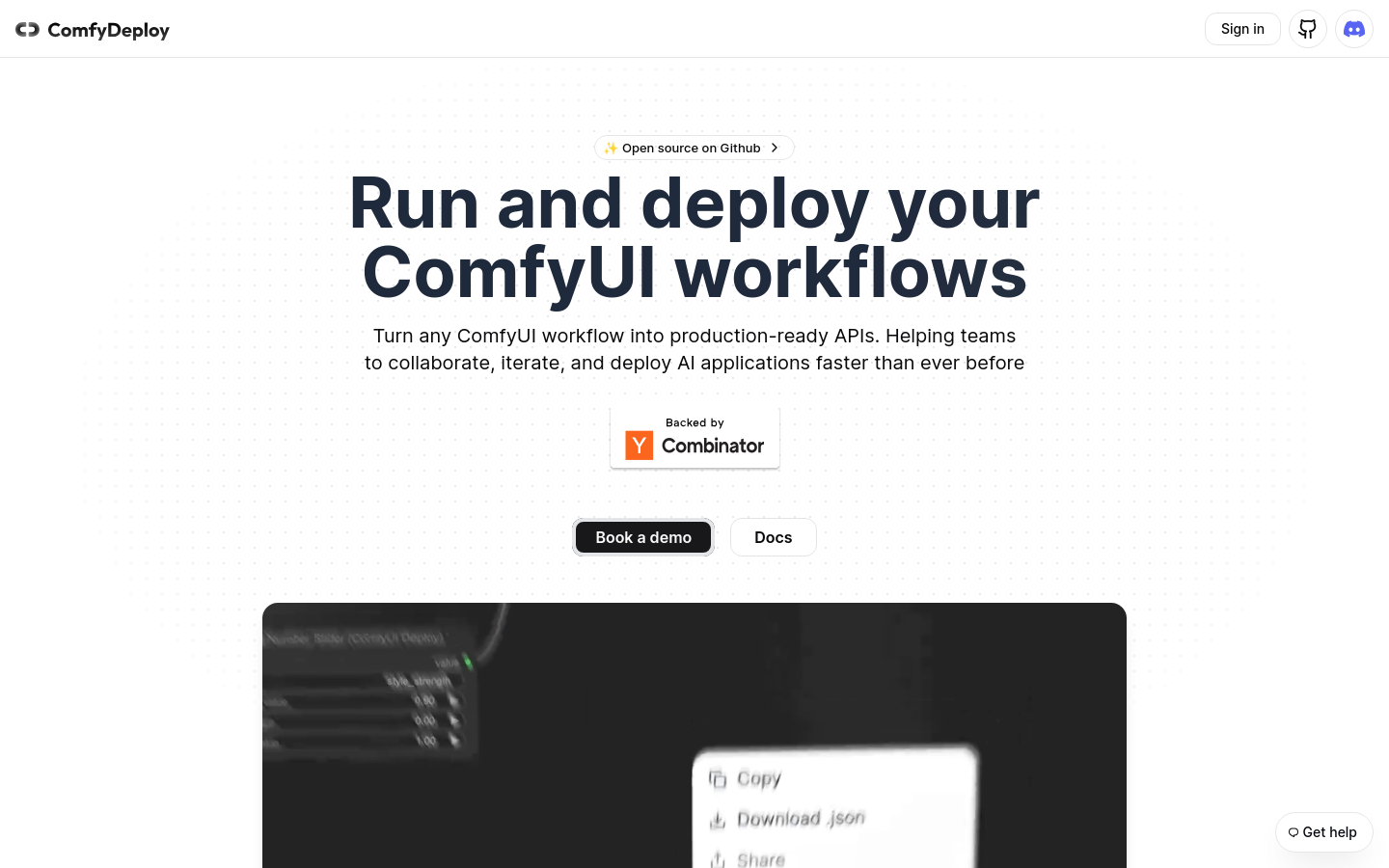 Comfy Deploy-龙跃AI