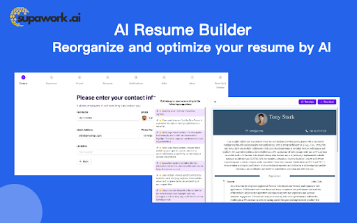 AI Resume Builder – Supawork AI-龙跃AI