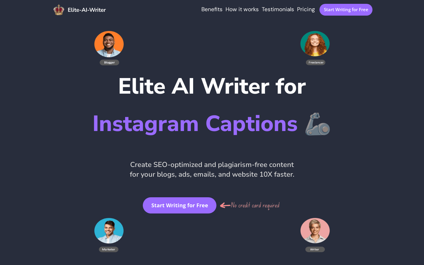 Elite AI Writer for Instagr插图