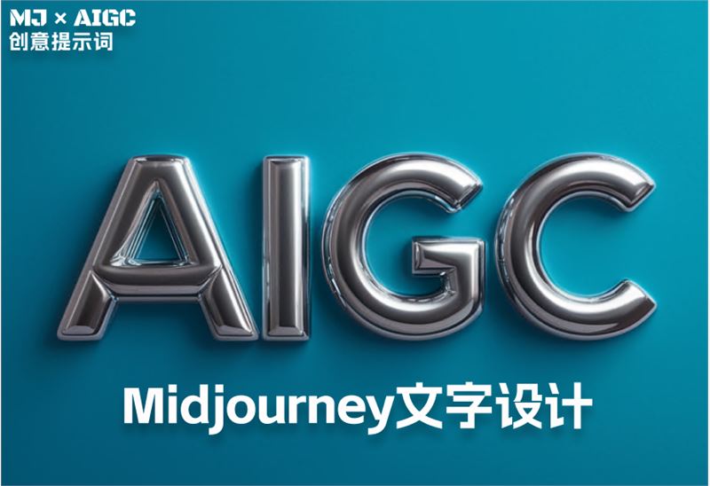 Midjourney文字设计： 5 个创意字体提示词插图