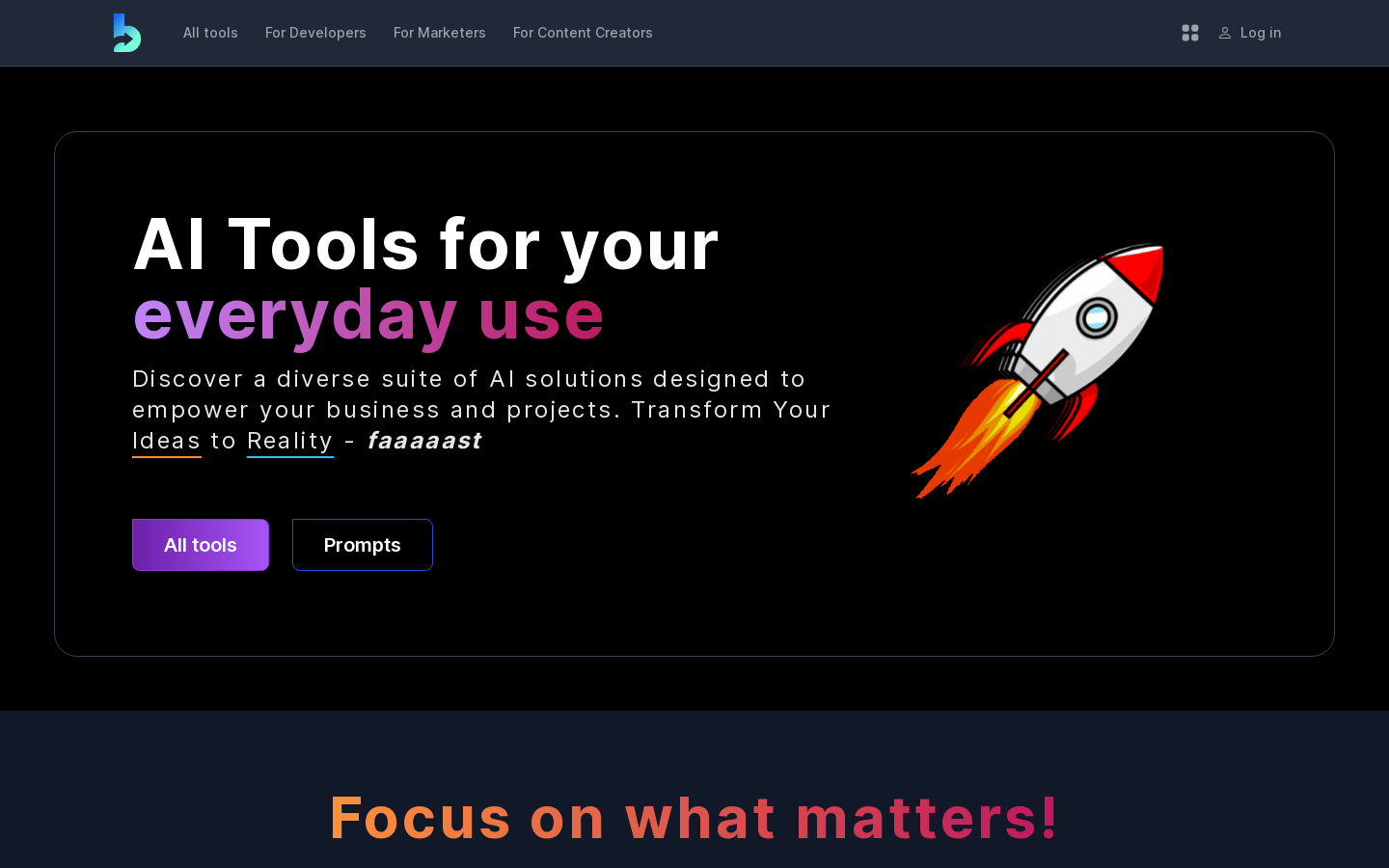 AI Tools For Your Everyday Use-龙跃AI