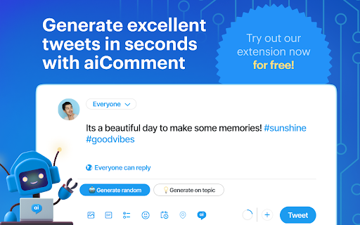 aiComment – Twitter / X.com GPT assistant插图