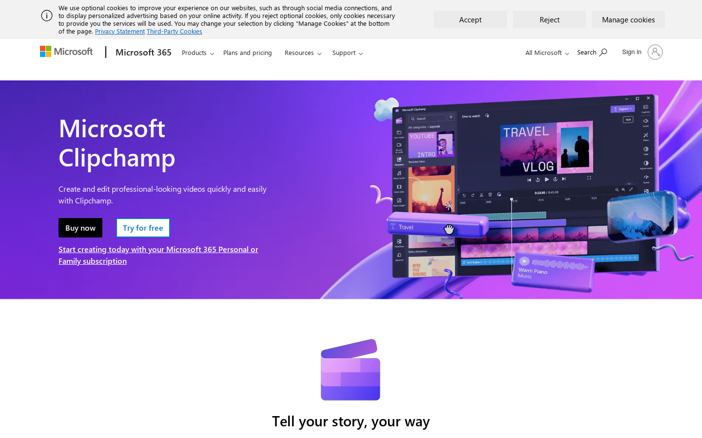 Microsoft Clipchamp-龙跃AI