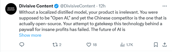 Sam Altman狂赞中国大模型DeepSeek，OpenAI有这对手很兴奋！插图3