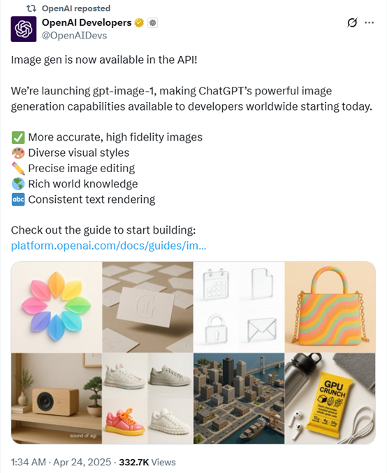 刚刚,OpenAI发布GPT-image-1模型,更强吉卜力版本来啦插图 刚刚,OpenAI发布GPT-image-1模型,更强吉卜力版本来啦插图